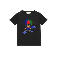 Load image into Gallery viewer, Children's flying parachutes print cotton T-shirt