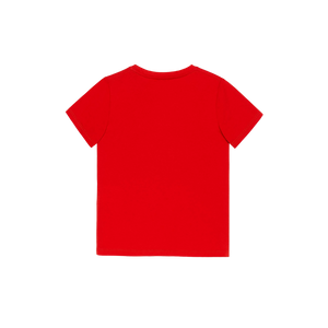 Children's K Orange print cotton T-shirt